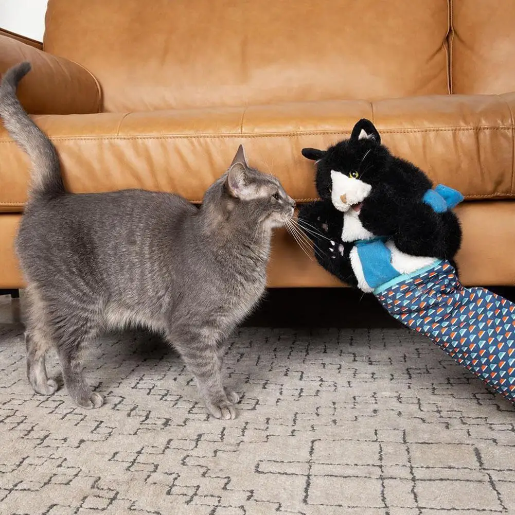 Cat Wrestling Glove Puppet with Protective Padding Soft Plush Wrestle Toy Animal Hand Interactive 1005010625569474