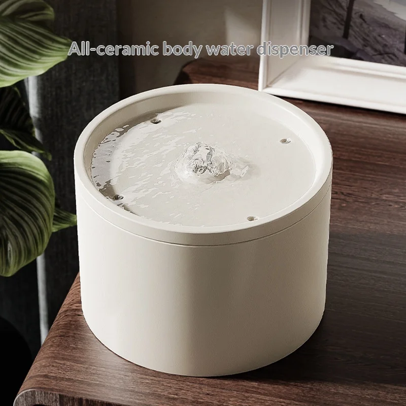 Cat Automatic Water Dispenser Pet Ceramic Bowl Dog, Circulation Water Flow Dispenser 1005010625831300