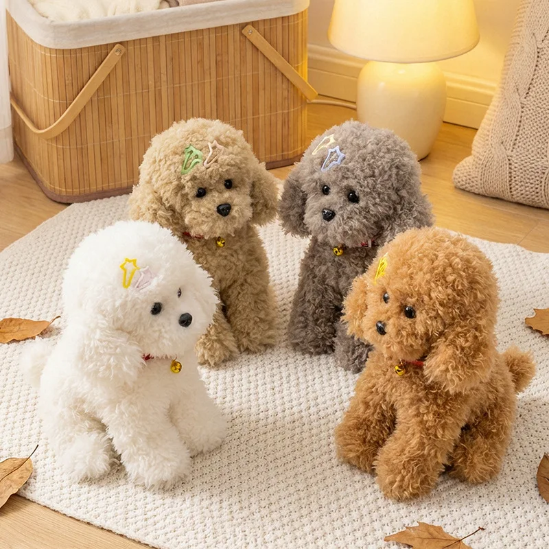 Delicate Cute Teddy Puppy Plush Toys Fluffy Poodle Doll Warm Children Companion Animal 1005010627196110