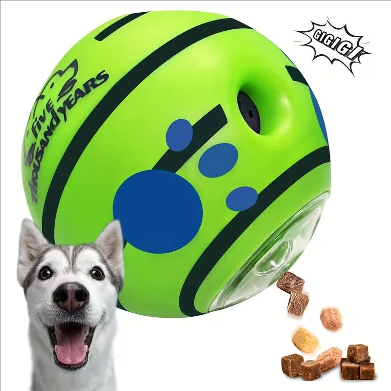 Interactive Dog Toys Food Dispensing Treat Pet Giggle Ball Safe Dog Squeaky Puppy Puzzle Toy 1005010627998110