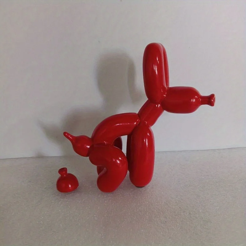 Poop Dog Balloon Statue Shiny Gold Creative Abstract Ceramic Ornament Sculpture Figurine Home 1005010634092150