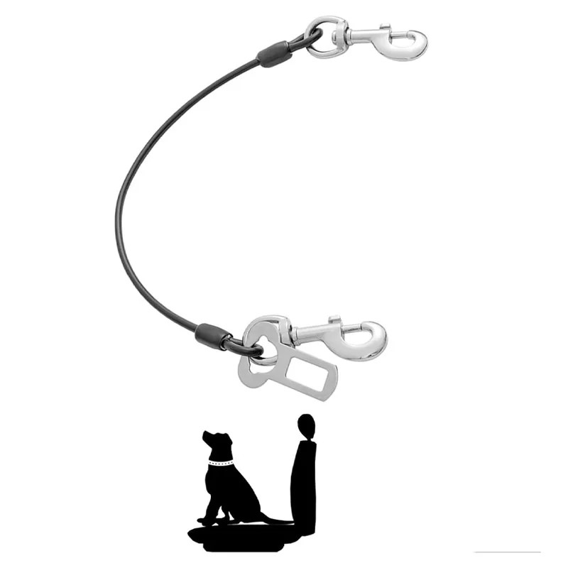 Of Dog Car Wire Rope Safety Belt, Metal Non Chew Rope Vehicle Dog Accessory (1 Piece) 1005010648085751