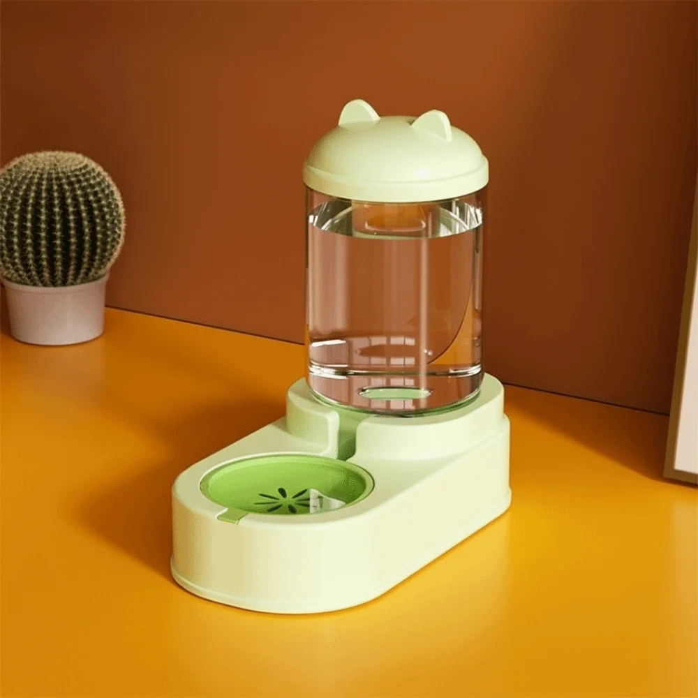 Large Capacity Cat Automatic Feeder Anti Spill Durable Food Dispenser Cartoon Shape Plastic Pet 1005010654993133
