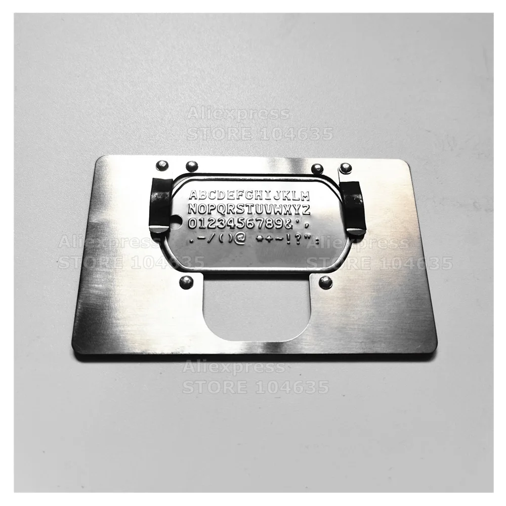 Stainless Steel Dog Tag Plate Part for Metal Embosser Embossing Machine 1005010658259056