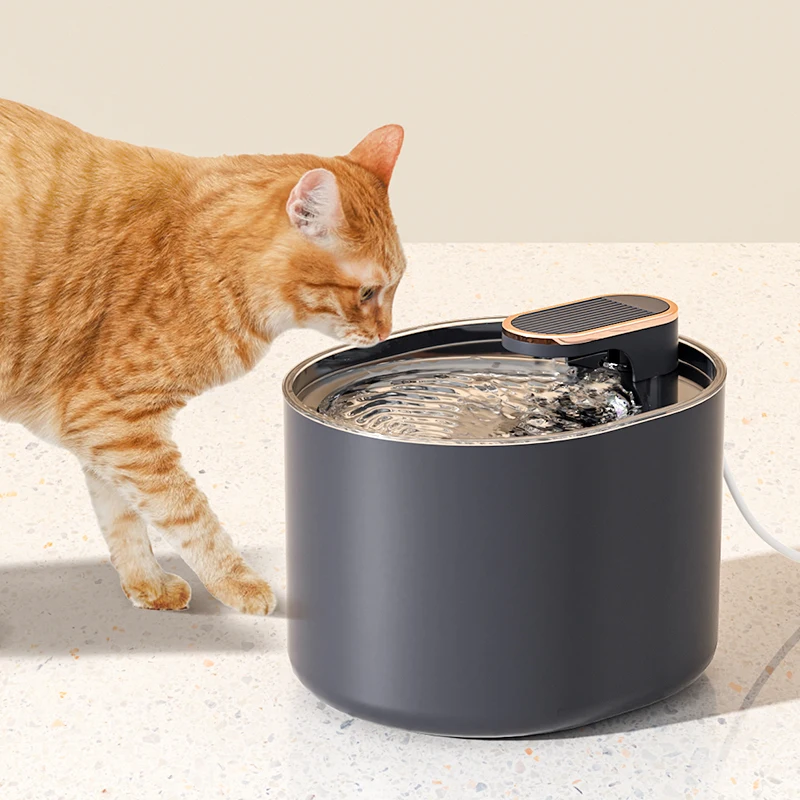 Cat Water Fountain with Motion Sensor Automatic Dog Dispenser LED Light Ultra Silent Pet Drinking (3L) 1005010659594083