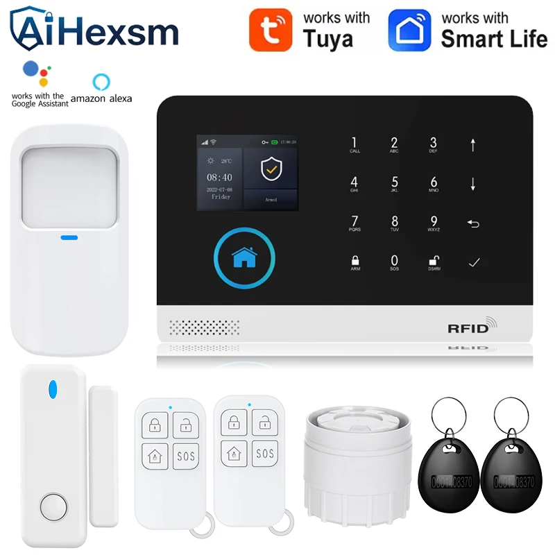 103 GSM Wireless Alarm Upgrade Pet Motion Sensor Wifi Alarm System for Home Burglar Security (433MHz) 1005010668212619