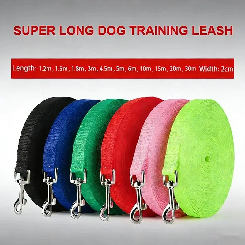 Heavy Duty Nylon Dog Training Leash Long Line Recall Lead 1.5m-50m for Small Medium Large Dogs 1005010732857764