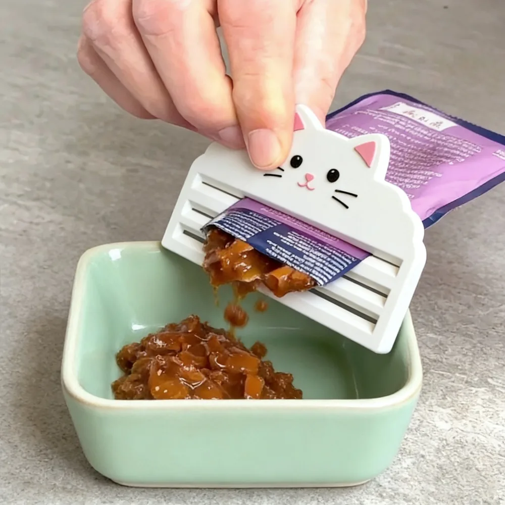 Cat Food Squeezer, Efficiently Extracts Food From Bags, Maximizes Leftovers (1pc) 1005010737259971