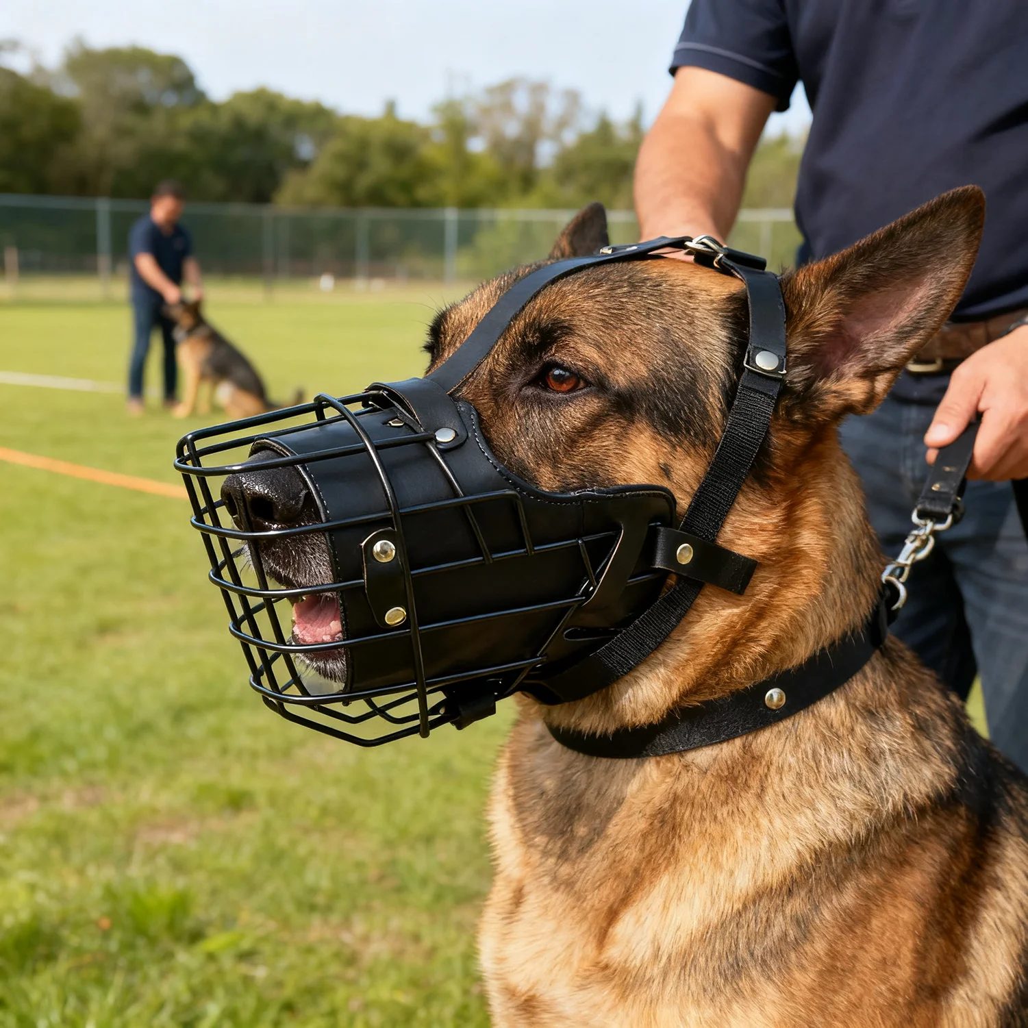 Stainless Steel Adjustable Dog Muzzle Cage 1005010758162098