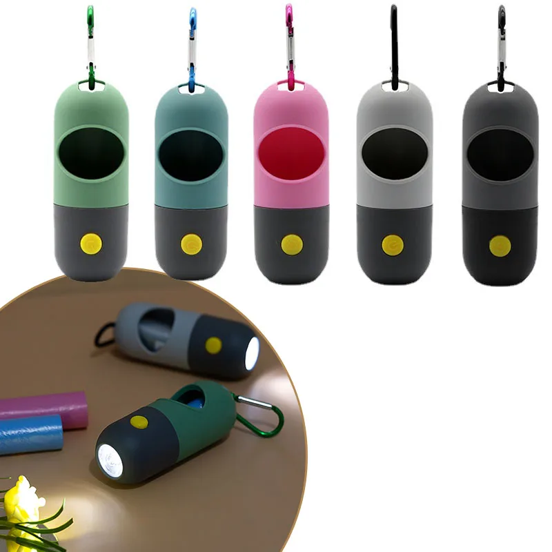 Led Light Dog Poop Bags Dispenser Degradable Waste Bag Outdoor Portable Pet Trash Bags Dog Cat 1005010770548480