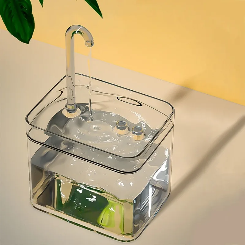 Cat Water Fountain Auto Filter Transparent Drinker USB Electric Mute Recirculate Filtering for Cats 1005010777299321