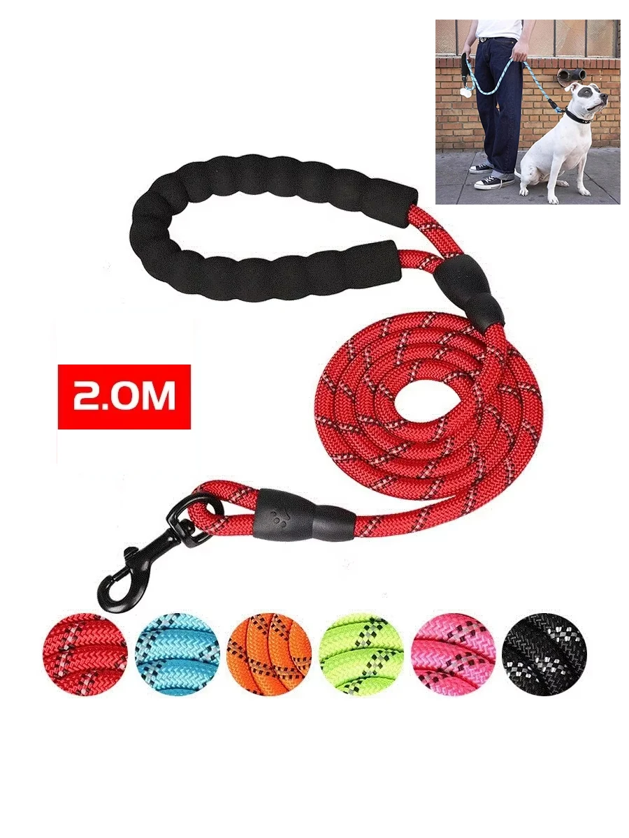 Reflective Dog Leash with Comfortable Padded Handle (2M) 1005010777911551