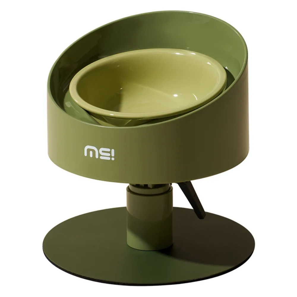 Cat Food Bowl Adjustable Ceramic Non-Slip Flower Shaped Anti Vomiting Neck Protection Pet Water 1005010778059557