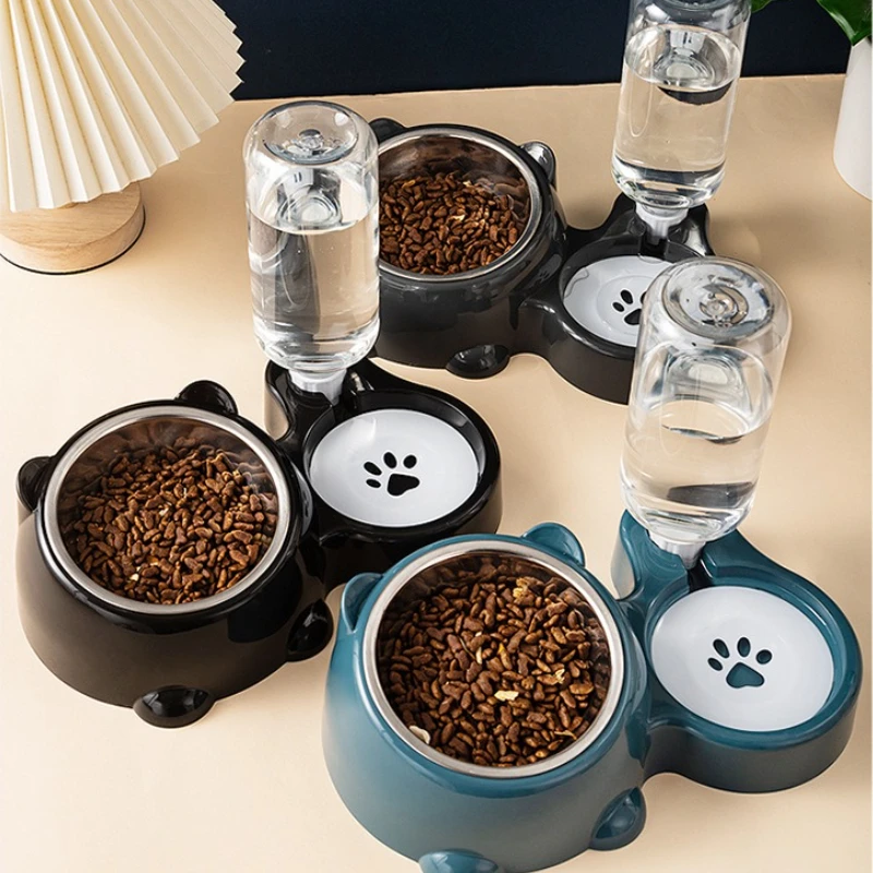 Automatic Pet Feeder and Water Dispenser, Integrated Feeding System for Cats and Dogs 1005010779825508