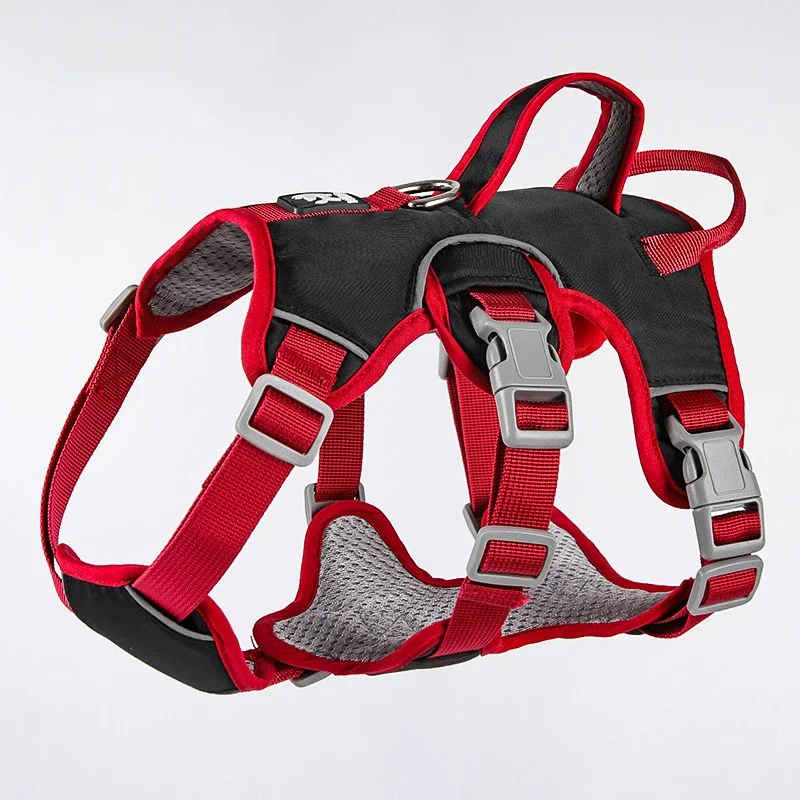 Durable Pet Dog Vest Harness Explosion-Proof Big Dogs Harnesses Reflective French Bulldog Collar 1005010799132800