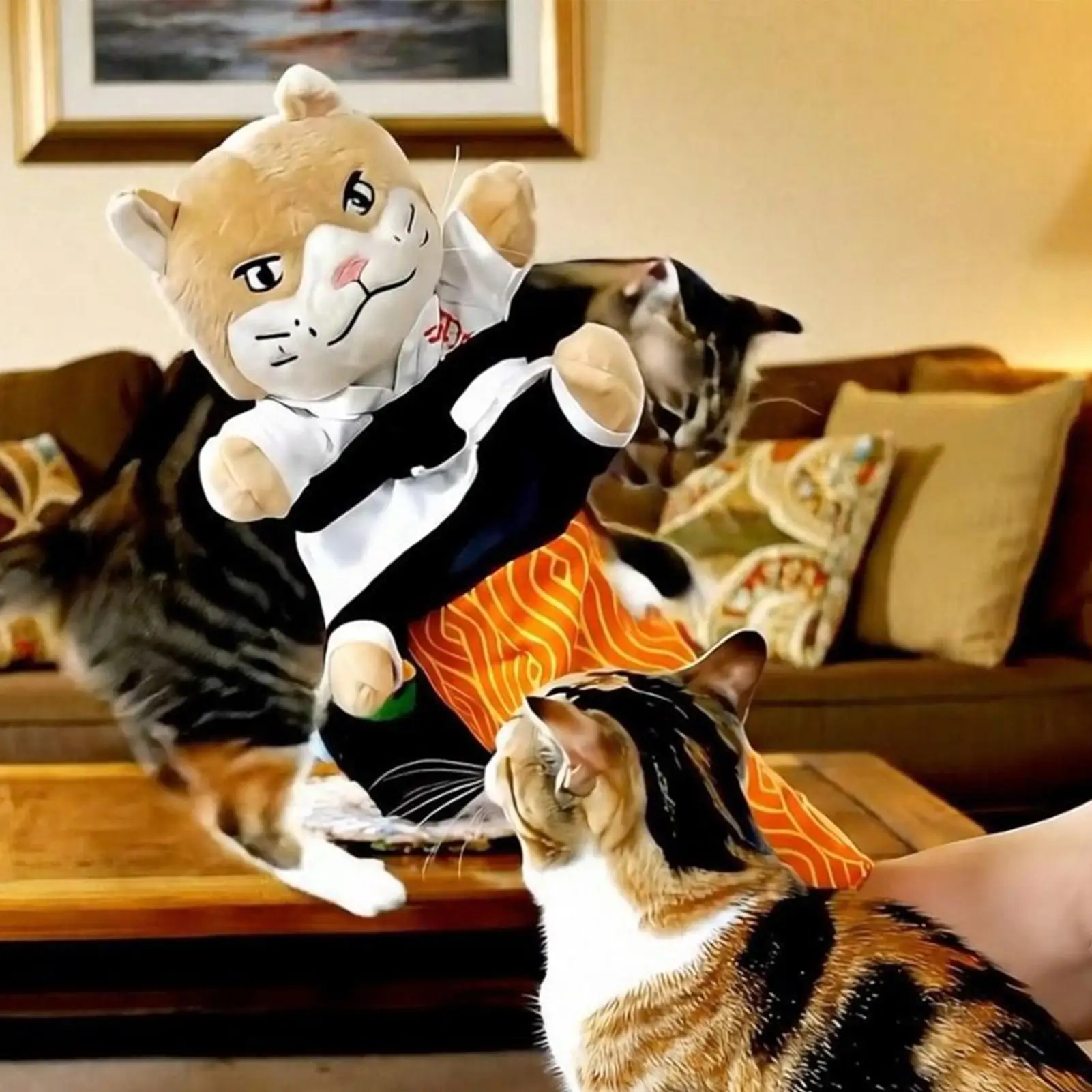 Cat Wrestling Glove Puppet Interactive Kitten Boxing Toy Cat Boxing for Playing 1005011530127060