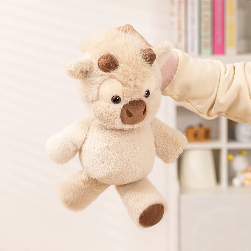 Cuddly Plush Toys Cattle Fluffy Sitting Pose Doll Warm Cozy Children 1005011531545134