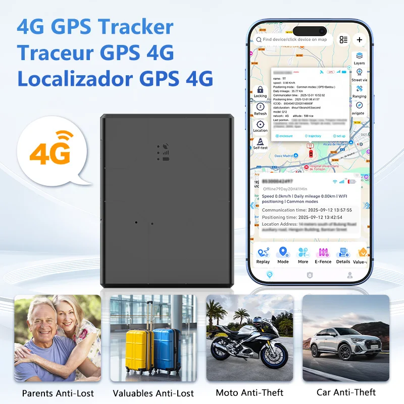 20000/10000mAh GPS Tracker Auto 4G Vehicle GPS Locator for Car Real-Time GPS Tracking Device 1005011567038644