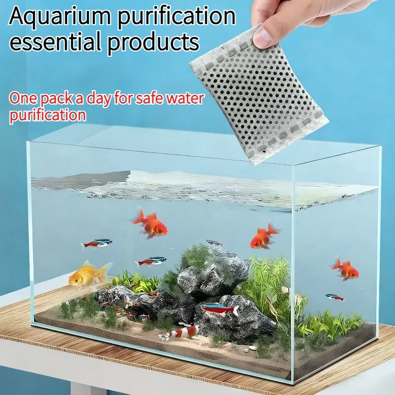20/40PCS Fish Tank Filter Activated Carbon Bags Premium Aquarium Media Purifies Water Removes 1005011573652824