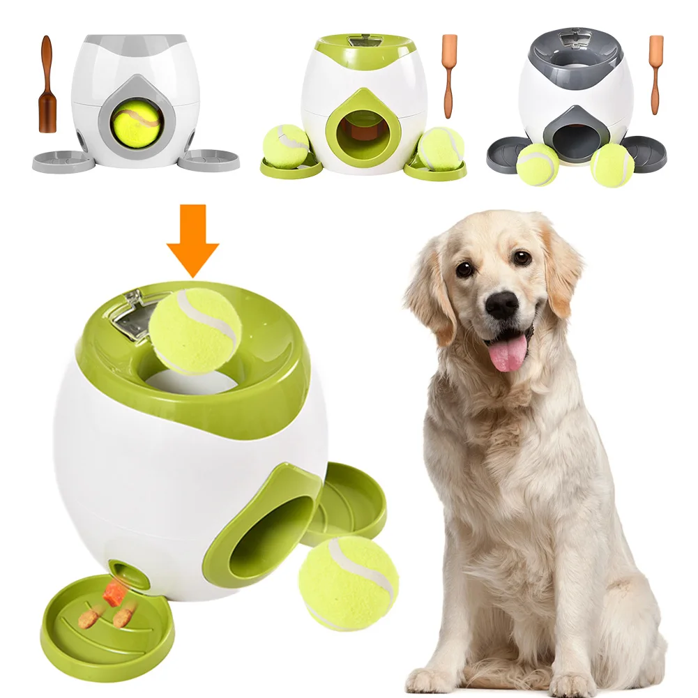 Automatic Dog Ball Launcher Dog Tennis Food Reward Machine Interactive Thrower Mental 1005011582023962