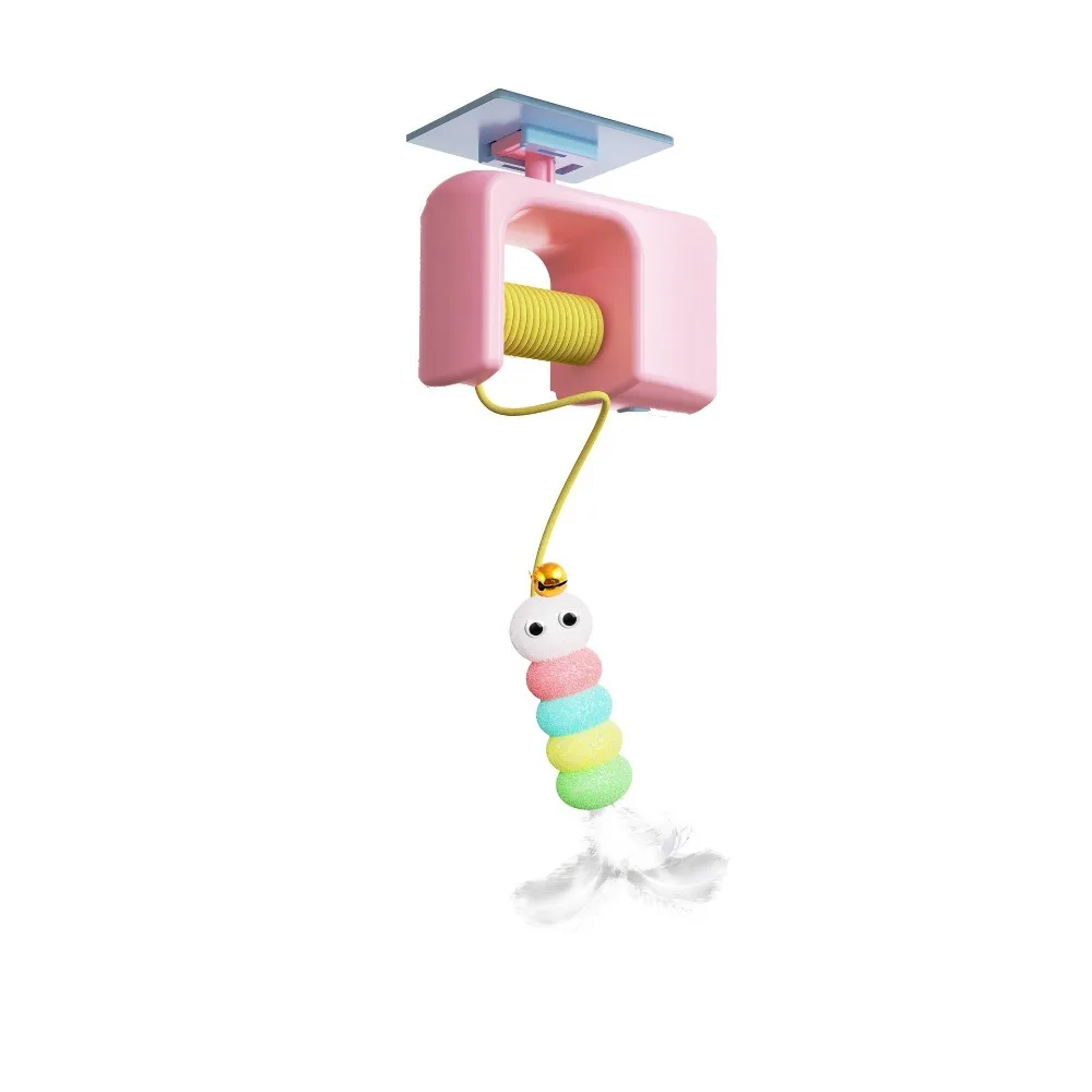Durable Auto-Rebound Electric Cat Self-Entertainment Rechargeable Cat Door Hanging Pet Play Cat 1005011593804721