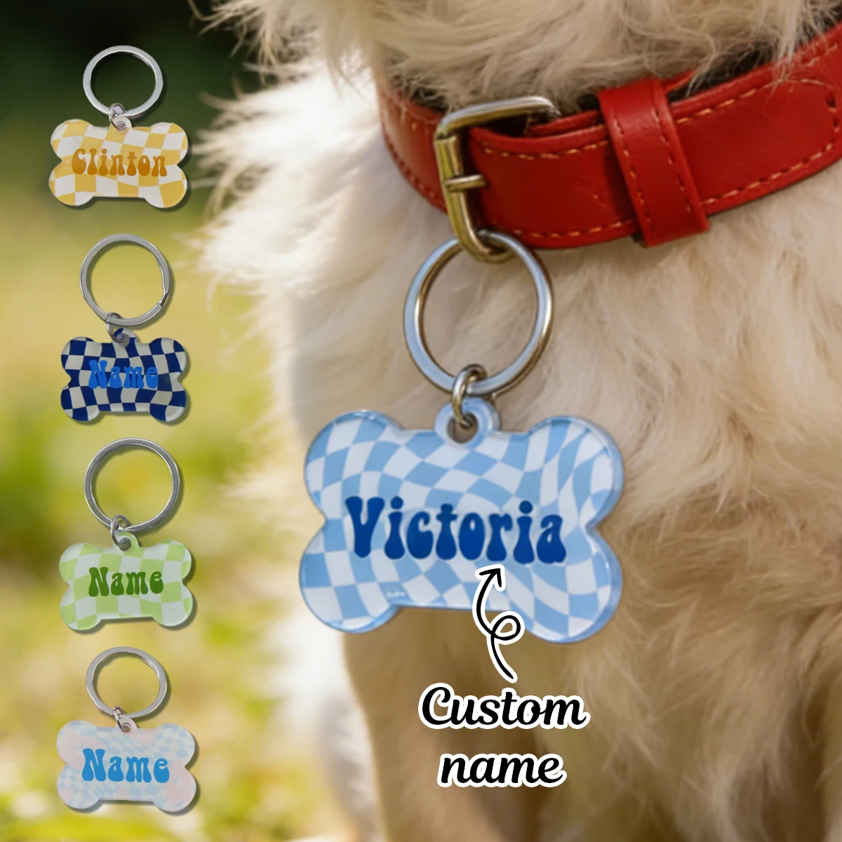 Custom Pet Tags with Name, Dog Tags Personalized for Pets, Dog Name Tags Personalized 1005011624007019