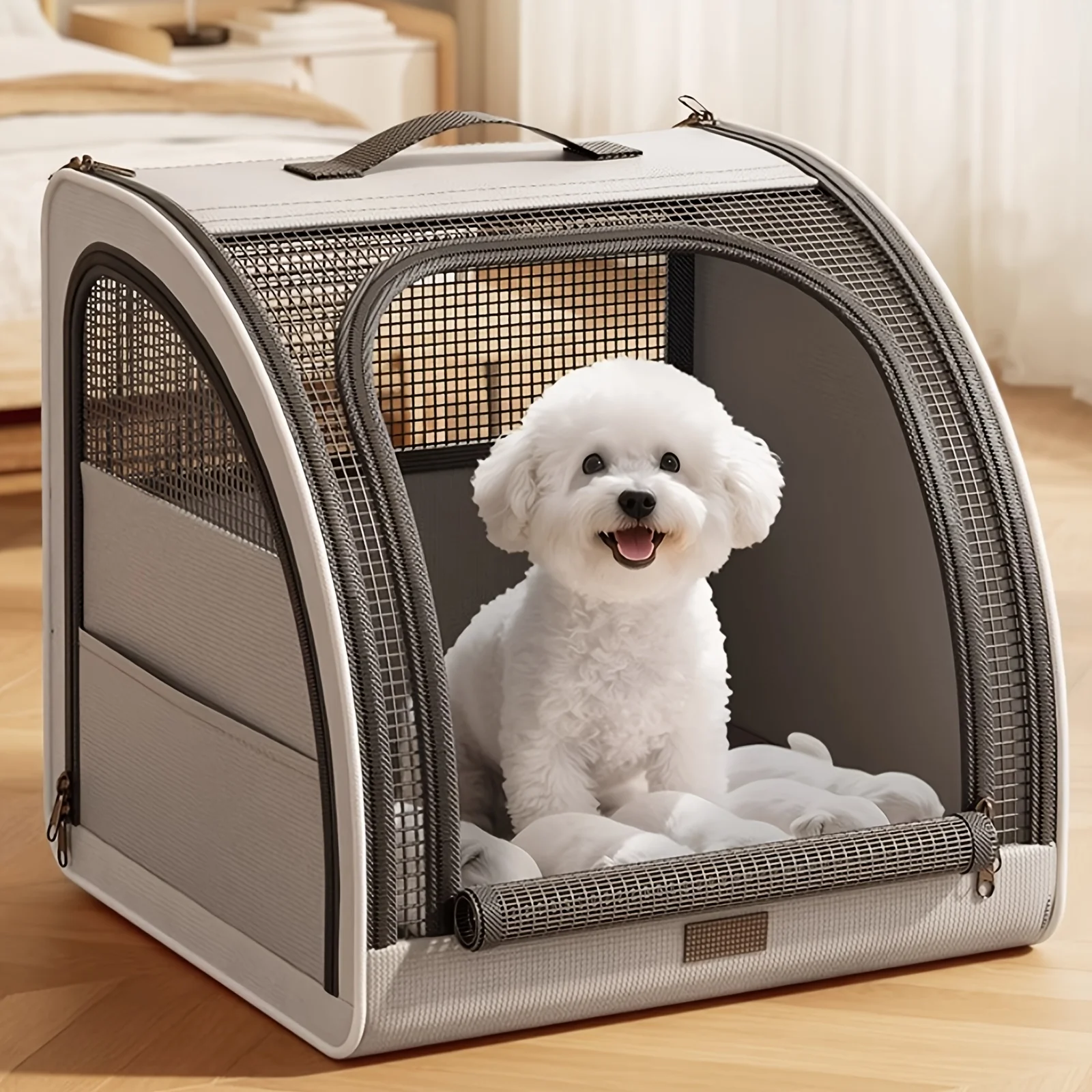 Pet Car Bed for Dogs Cats - Travel Vehicle Accessory, Portable Pet Seat for Car Ride 1005011654738374