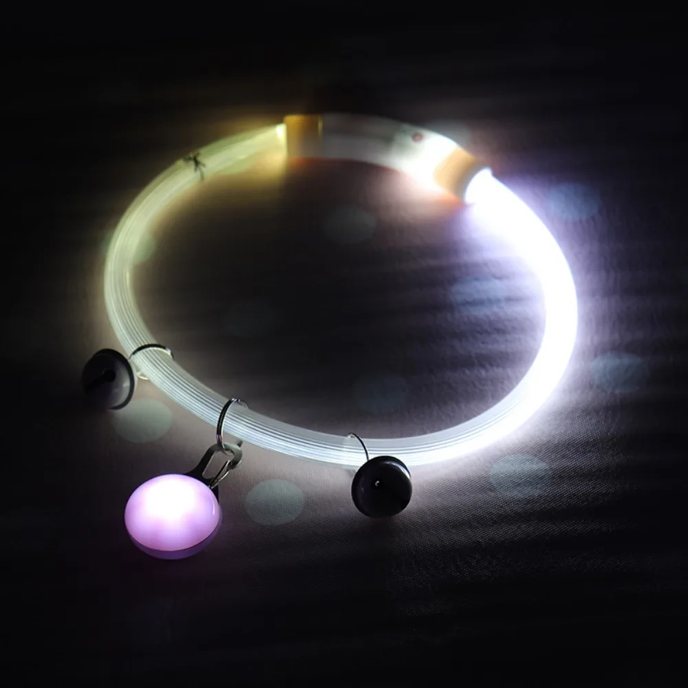 Adjustable Size LED Dog Collar Multi-Color Light Detachable Pendant Luminous Bright LED 1005011667219239
