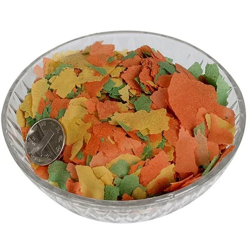 New 100g/Pack Tropical Ornamental Fish Thin Slice Food Aquarium Fish Feed Fish Seedling Fattening 1005011690488481