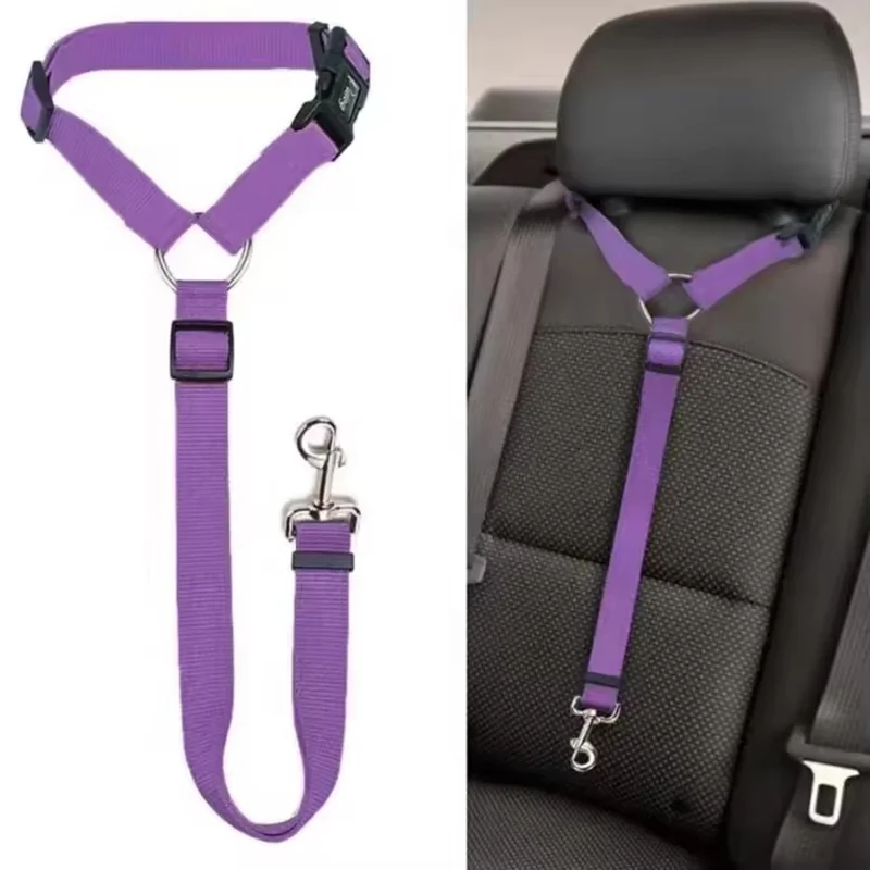 Car Dog Safety Belt Pet Leash Adjustable Durable Nylon Strap for Small Medium Dogs Anti Shock 1005011691571118