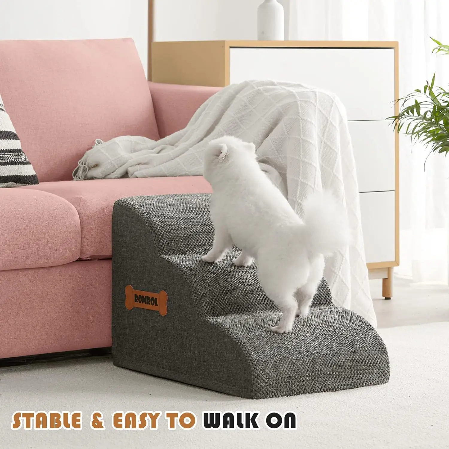 Pet Stairs Sponge Steps Small Dog Sofa Bed Climbing Ladder Slope Dog Pet Ramp 1005011699852895