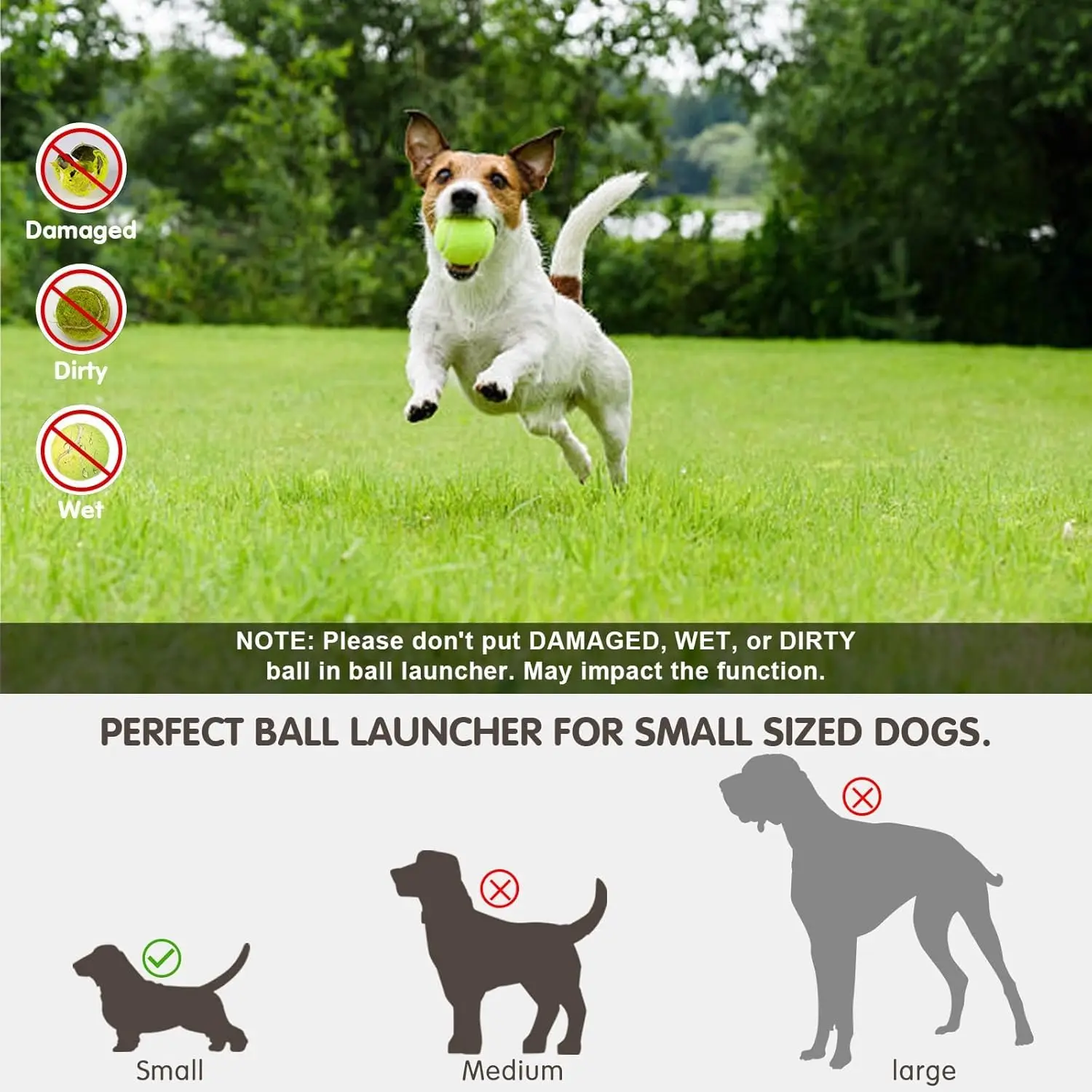 Dog Toy Interactive Automatic Ball Launcher with 6 Tennis Balls Outdoor Thrower Fetch Machine 1005011747328590