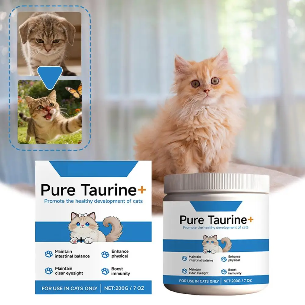 Cat Taurine Powder Gentle Formula to Care for Pet's Comfortable Body Massage Nutrition Cats 1005011753154771
