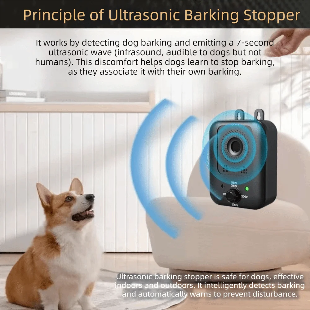 Intelligent Dog Anti Barking Devices Rechargeable Long Battery Life Automatic Bark Control 1005011761381269