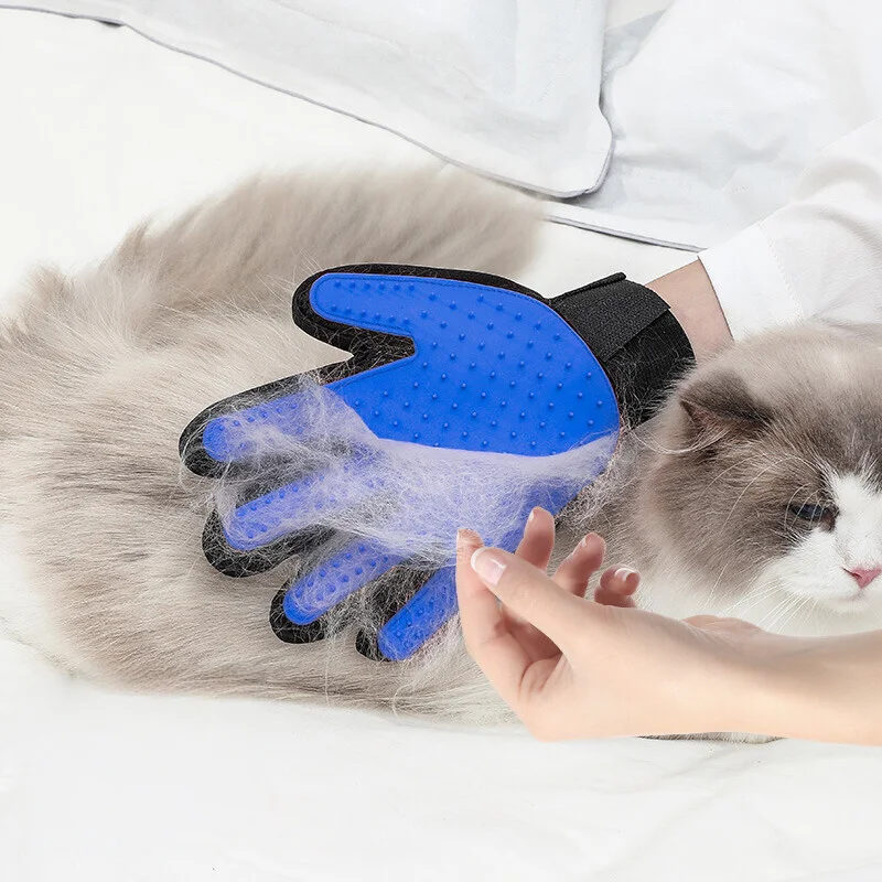 Pet Glove Cat Grooming Hair Deshedding Brush Gloves Dog Comb for Cats Bath Hair Remover 1005011791241687