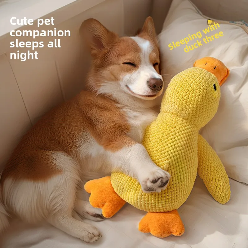 Dog Toy Sleep Companion Little Yellow Duck Plush Cat Pet Self-Entertaining Boredom Relief Magic 1005011793081527