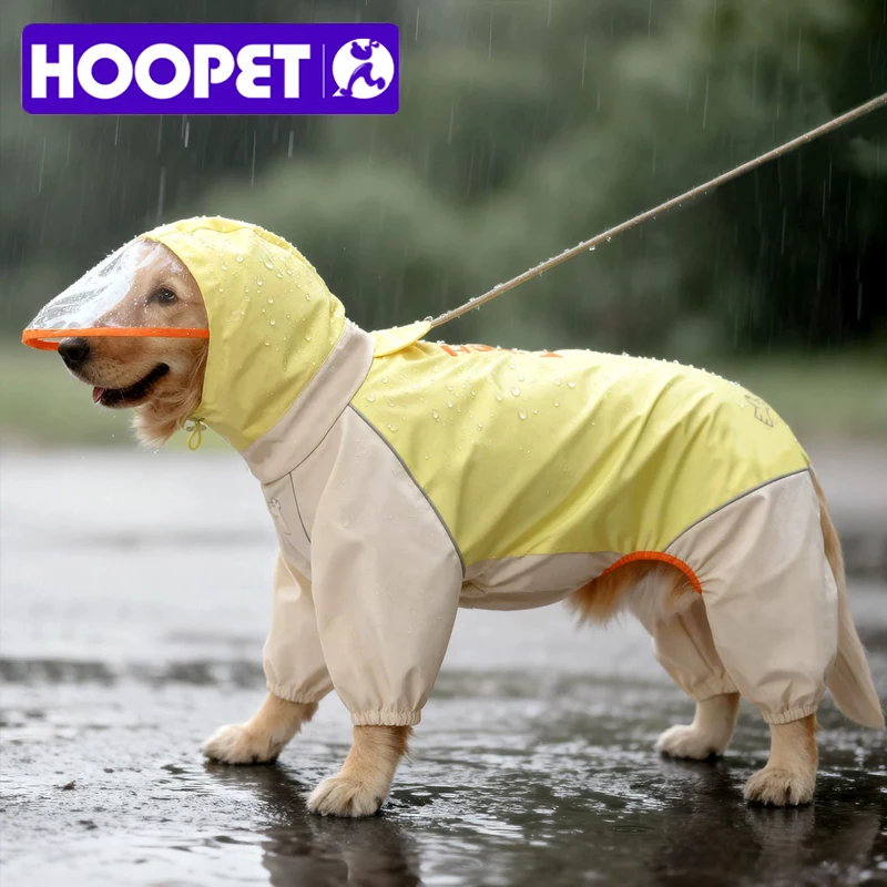 Dog Raincoat Large Breed Golden Retriever Clothes Labrador Jacket Pet Big Dog Four Leg Waterproof 1005011793176197