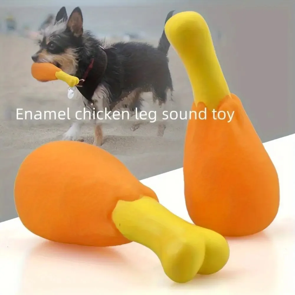 Squeaky Chicken Leg Dog Toy- Durable Non-Toxic Rubber, Suitable for Healthy Chewing and Play 1005011800327215