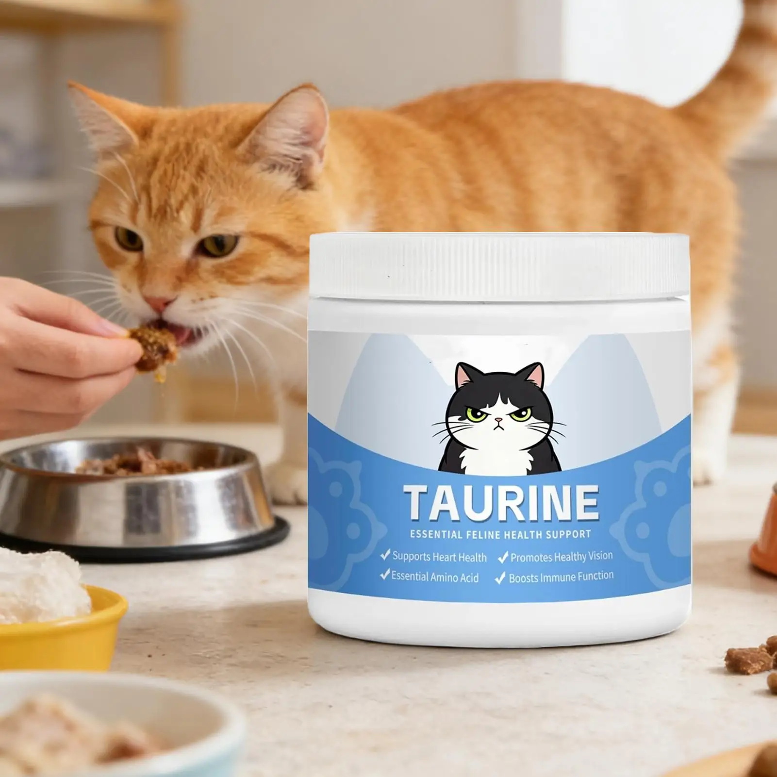 Pet Taurine Powder Maintain Normal Heart Function Protect Visual Multivitamin Gentle Formula Cat 1005011804889421