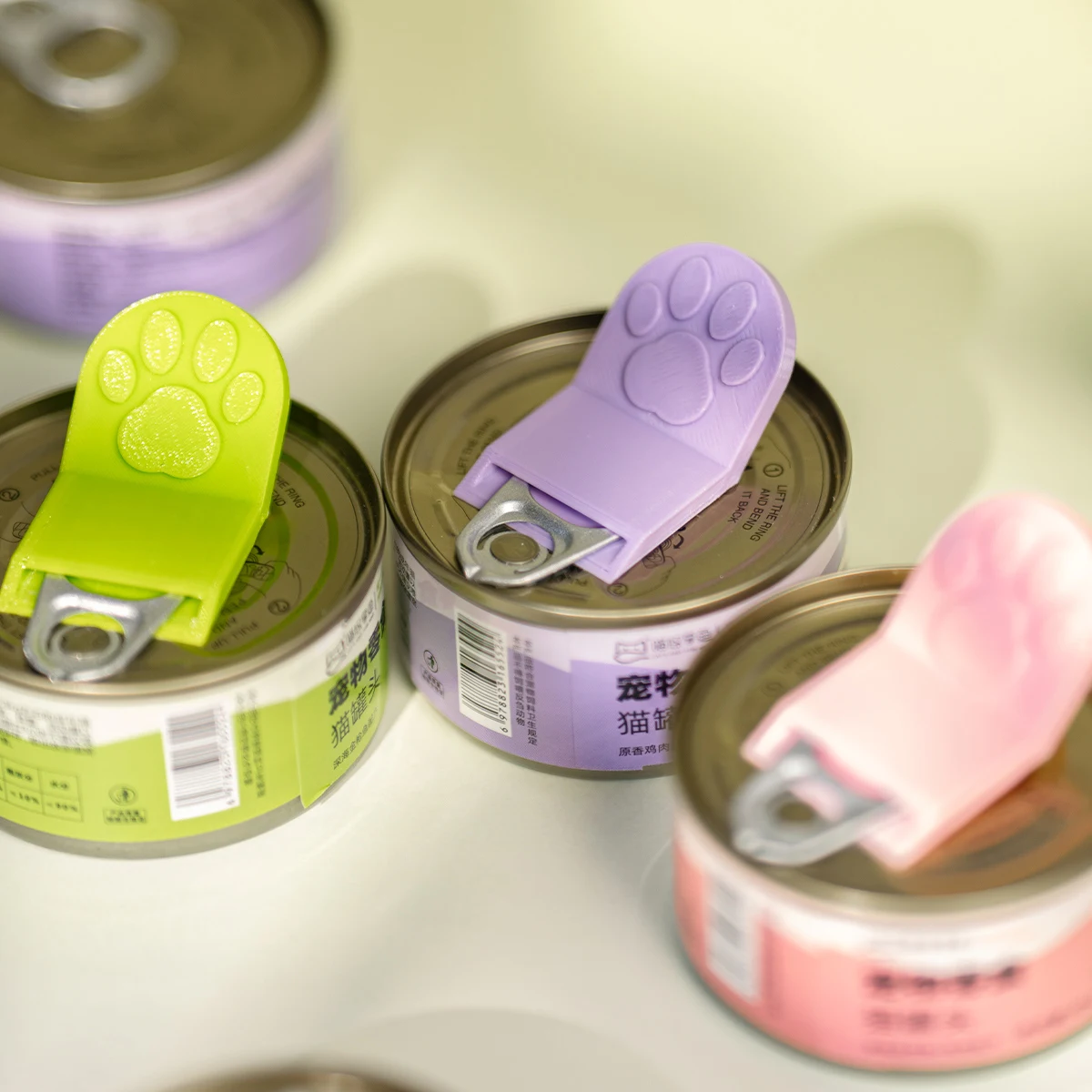 3D Printed Creative Cat Paw Shaped Pet Food Can Opener, Multifunctional Portable Cat Food Can Opener 1005011806798322
