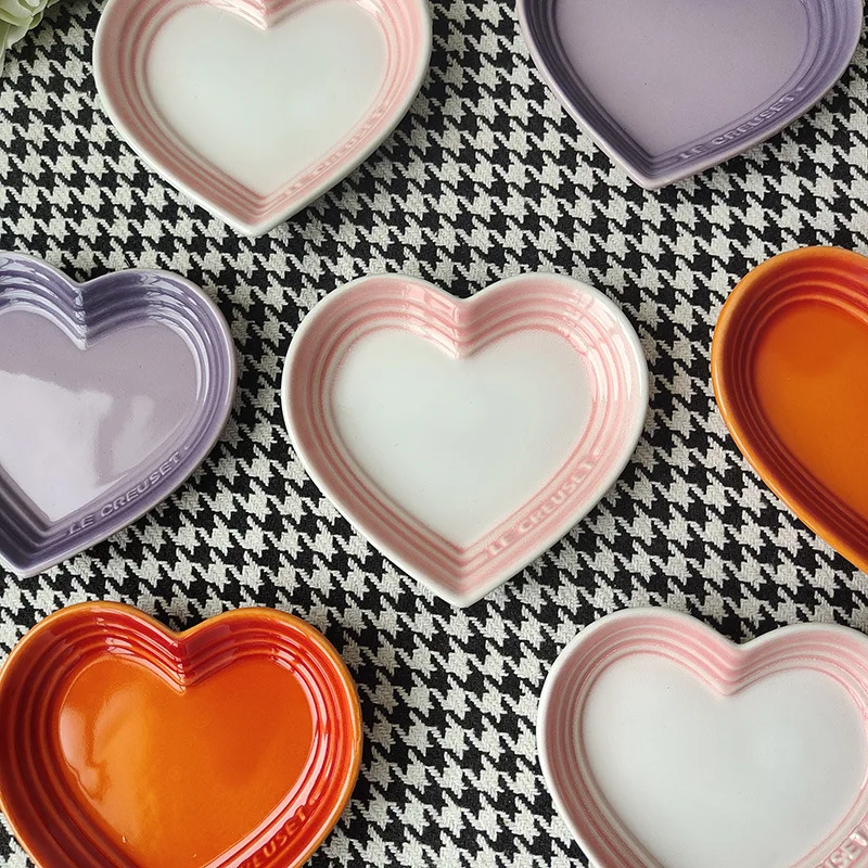 Ceramic Cat Bowl Extra Heart-Shaped Wide Anti Vomiting Stress Free Design12cm Durable Ceramic Pet 1005011810427246