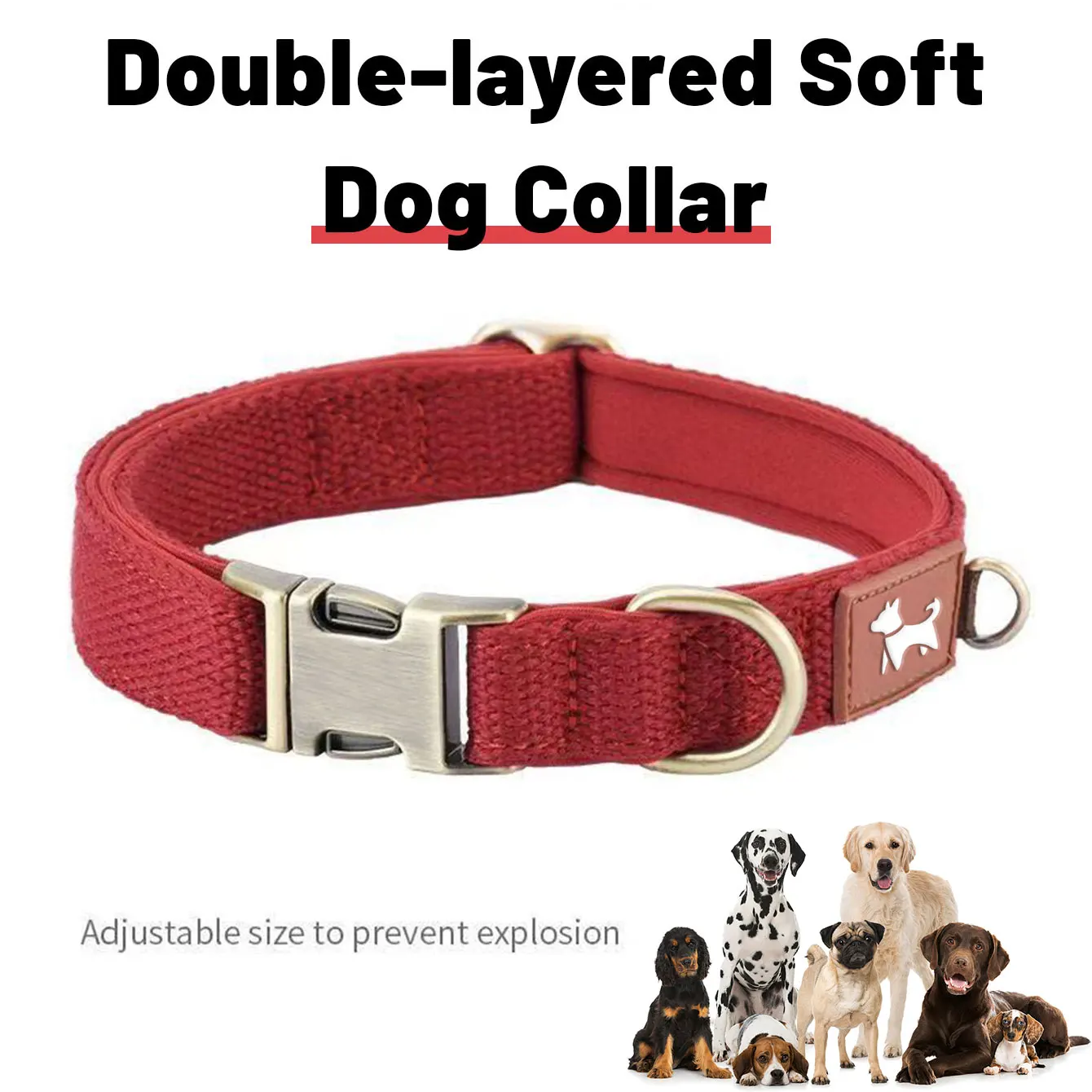 Dc001-Dog Collars and Pet Neckbands, Suitable for Small, Medium, and Large Dogs 1005011822651984