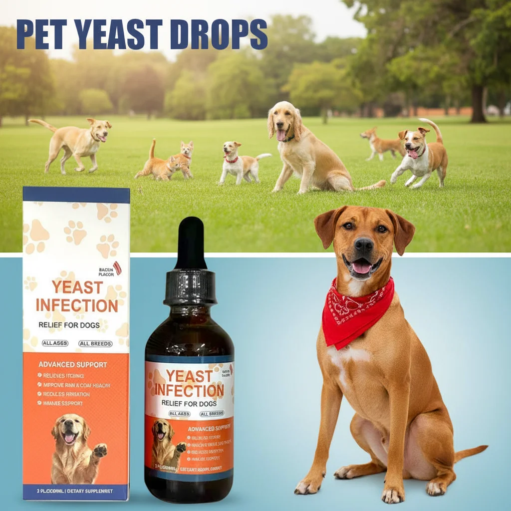 Pet Yeast Drops for Dogs and Cats (60ml) 1005011822944408