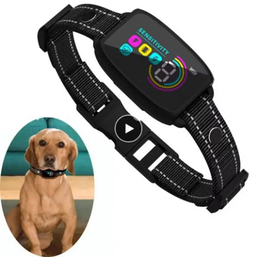 Intelligent Dog Barking Collar Color Screen Shock Functions Anti Bark Type-C Rechargeable 1005011825868982
