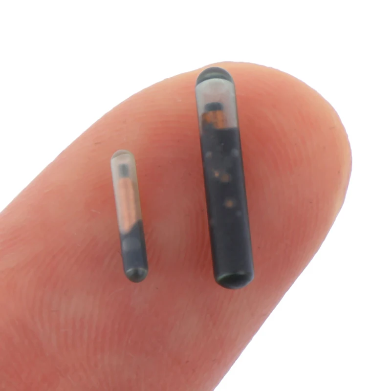 125KHZ 2.12*12mm/1.25*7mm Microchip Animal RFID Tag with EM4305 Chip ISO11784/5 FDX-B for Fish (1pc) 1005011833258497