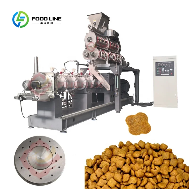 Customized Full Automatic Pet Feed Production Line Food Machinery Manufacturers Dog Cat Extruder 1005011834357438