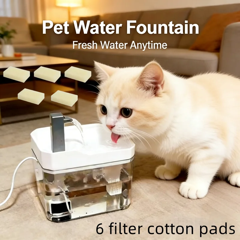 Cat Water Fountain with Automatic Filter USB Pet Drinking Dispenser Fresh Flow Live Water (1.5L) 1005011835131503