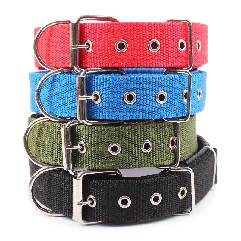 Solid Dog Collars Nylon Dog Collar for Small Medium Large Dogs Teddy Keji Pitbull Bulldog Beagle 1005011863152710