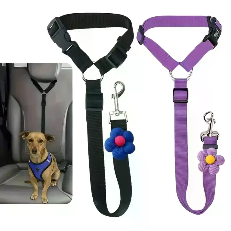 Dog Seat Belt for Vehicle Secure, Pet Car Tether Safety Leash for Dogs in Vehicles 1005011863188077