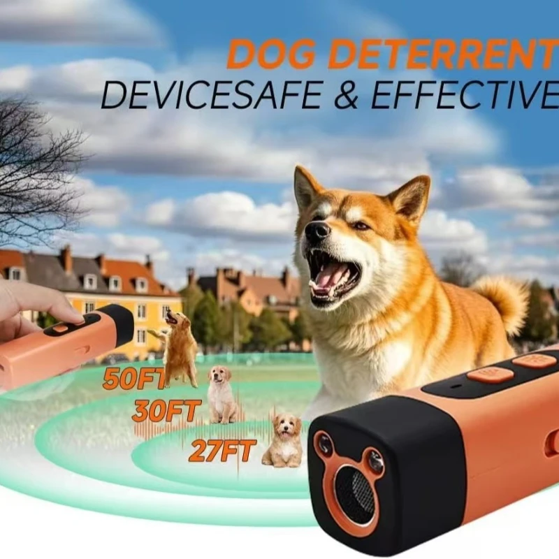 Humane Ultrasonic Dog Training Deterrent Rechargeable Anti Barking Device for Small Medium Large 1005011888323963